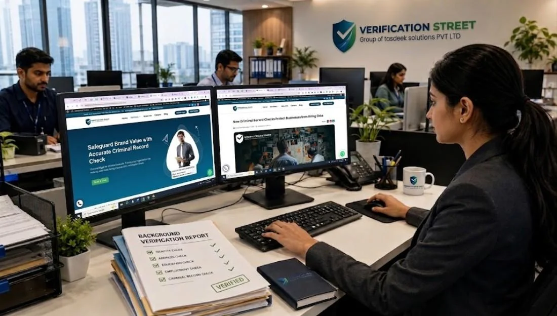 Criminal Background Checks for Employment process at Verification Street office in India