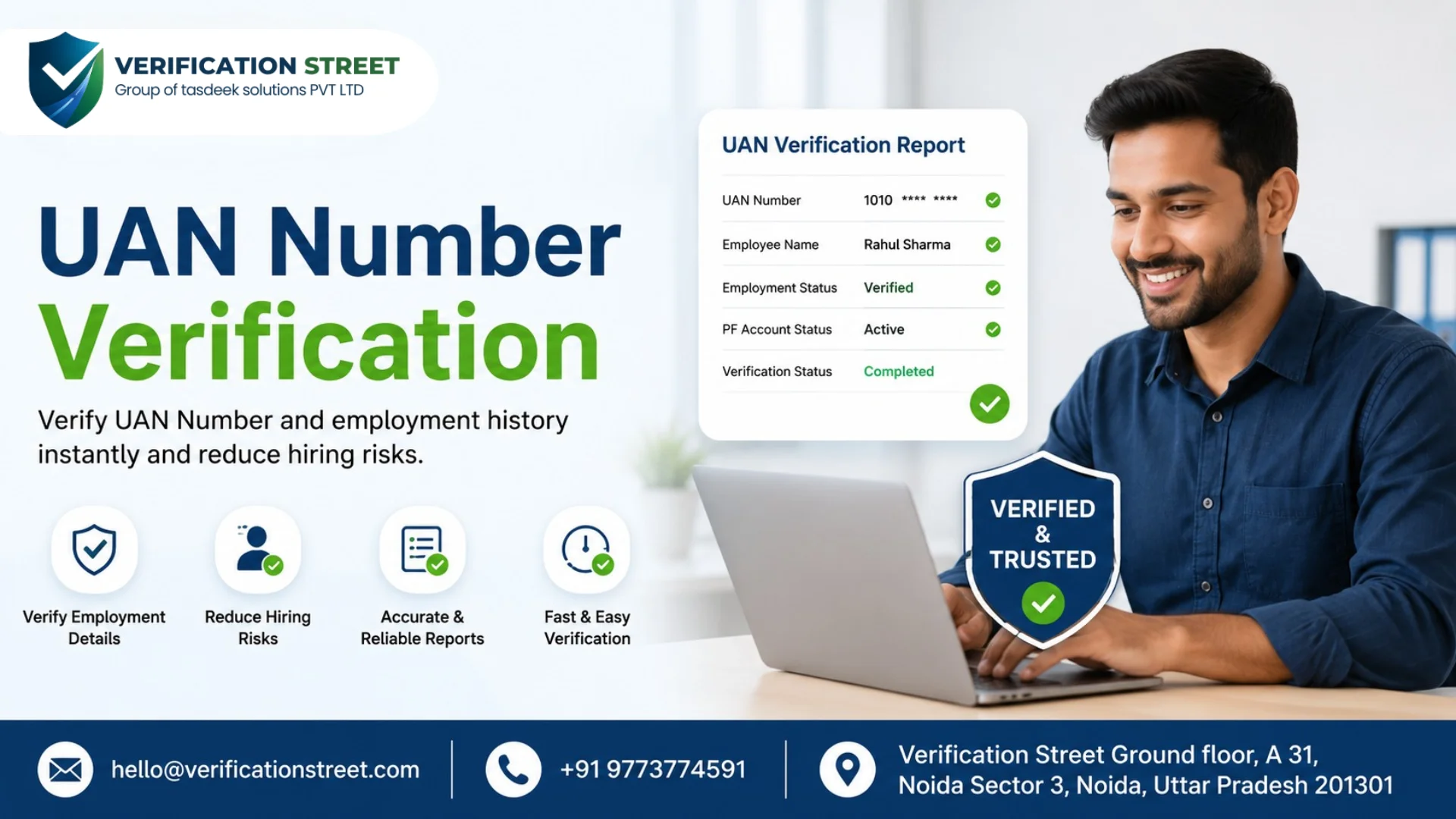 UAN number verification for employee background check helps employers verify employment history, detect dual employment, and ensure compliant hiring.